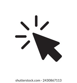 Cursor icon vector. Mouse click icon symbol .eps 10