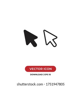 Cursor icon vector. Mouse pointer sign