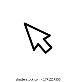 Cursor icon vector. Pointer icon symbol vector illustration