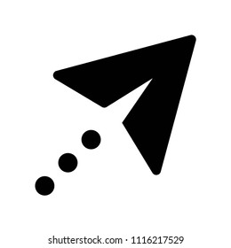 Cursor icon vector icon. Simple element illustration. Cursor symbol design. Can be used for web and mobile.