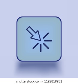 Cursor icon, vector web