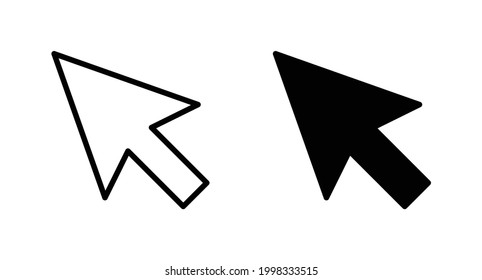 Cursor icon vector for web, computer and mobile app
