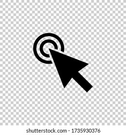 Cursor icon.Mouse cursor vector.Pointer symbol.Clicking cursor icon