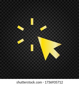 Cursor icon.Mouse cursor vector.Pointer symbol.Clicking cursor icon