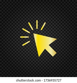 Cursor icon.Mouse cursor vector.Pointer symbol.Clicking cursor icon