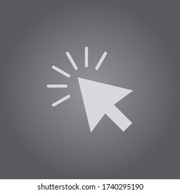 Cursor icon.Mouse cursor vector.Pointer symbol.Clicking cursor icon