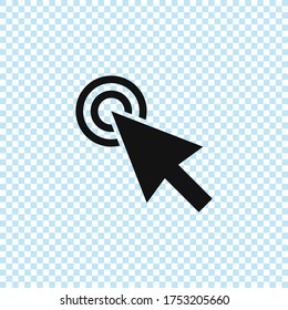 Cursor icon.Mouse cursor vector.Pointer symbol.Clicking cursor icon