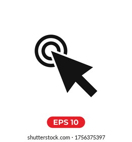 Cursor icon.Mouse cursor vector.Pointer symbol.Clicking cursor icon