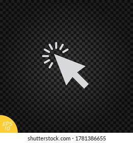 Cursor icon.Mouse cursor vector.Pointer symbol.Clicking cursor icon