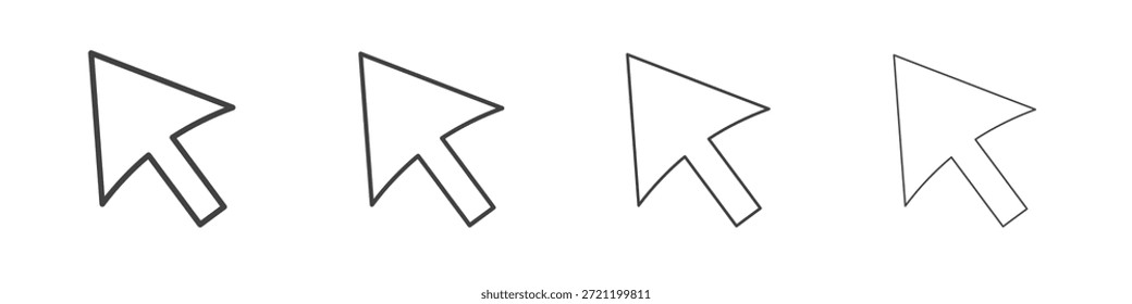 Iconos de cursor para gráficos y Diseños web.