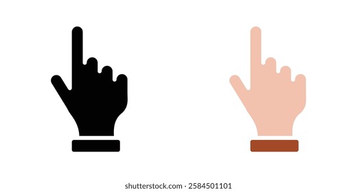 Cursor icons pack in black and colored version