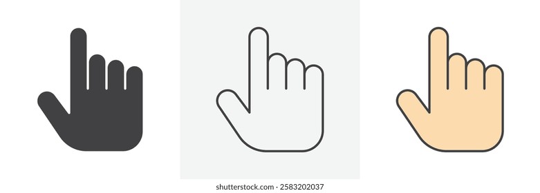 Cursor icons pack for website designs
