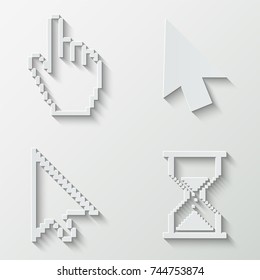 Cursor icons - paper  set