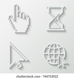 Cursor icons - paper  set