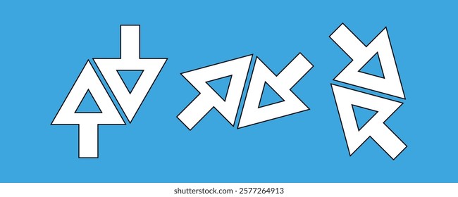 Cursor icons set. Cursor set in hand, arrow and mouse forms, mouse click cursor set, arrow and hand pointer. Vector illustration.