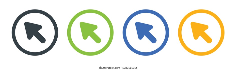 Cursor icons set. Vector illustration
