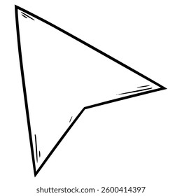 cursor illustration hand drawn outline vector