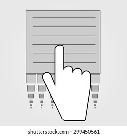 cursor image , which removes the document