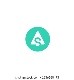 cursor with letter S logo design modern template
