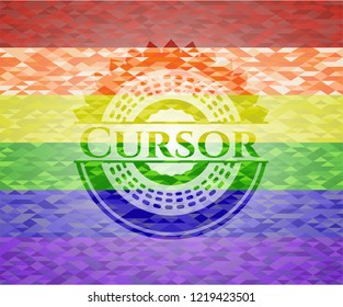 Cursor lgbt colors emblem 
