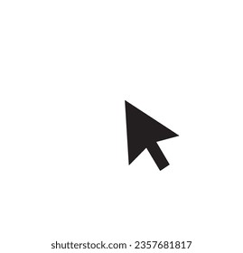 Icono de línea de cursor en estilo plano de moda aislado en el fondo. icono de la página del símbolo del cursor del cursor de línea de diseño del sitio web icono de su logotipo, aplicación, interfaz de usuario. línea de icono del cursor Ilustración vectorial.