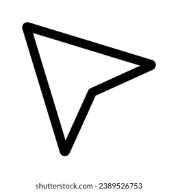 Cursor line icon vector illustration. Trendy flat style isolated on background. Pointer icon.
