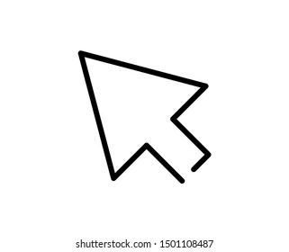Cursor line icon. Vector symbol in trendy flat style on white background.Web sing for design.