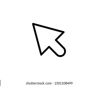 Cursor line icon. Vector symbol in trendy flat style on white background.Web sing for design.