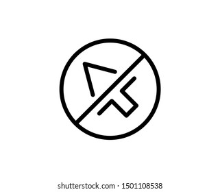 Cursor line icon. Vector symbol in trendy flat style on white background.Web sing for design.
