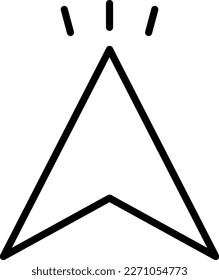 Cursor Line Vector Icon Design