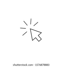 cursor line vector symbol vector icon for pointing devices icon