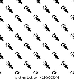 Cursor loading icon. Simple illustration of cursor loading vector icon for web