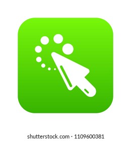 Cursor loading icon. Simple illustration of cursor loading vector icon for web