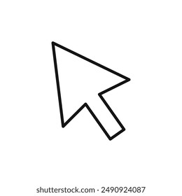 Esquema del Vector del signo del cursor