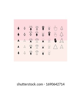cursor logo stock vektor template