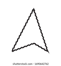 plantilla de vektor de material del logotipo del cursor