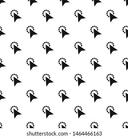 Cursor modern click pattern seamless vector repeat geometric for any web design