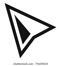 Cursor modern icon. Simple illustration of cursor modern vector icon for web