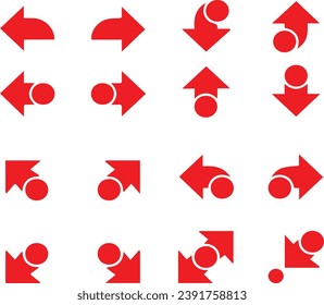 Cursor modern simple arrows vectors and simple icon 