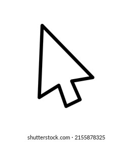 cursor mount flat design icon on white background  vector illustration cursor icon
