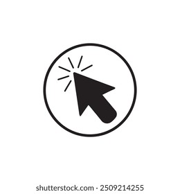 Cursor mouse click, Click, Icon for design, Easily editable, computer mouse click cursor black arrow icons. pointer arrow.	