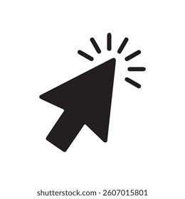 Cursor mouse click. pointer icon. Vector Illustration Eps 10