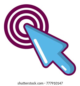 Cursor mouse icon. Cartoon illustration of cursor mouse vector icon for web