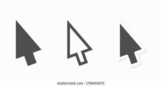 Cursor mouse pointer icons vector illustration