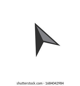 Cursor or navigator icon for your web site design, logo, app, UI. compass arrow symbol. cursor sign. Stock Vector illustration isolated on white background.