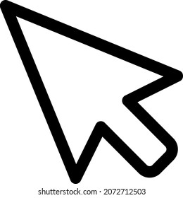 Cursor Outline Vector Icon Design
