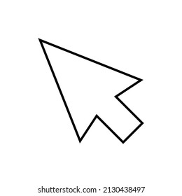 Cursor pointer icon in line style