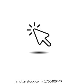 Cursor Pointer Icon Vector. Cursor Arrow Icons In a trendy flat design