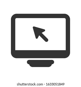 Cursor, pointer icon, vector graphics