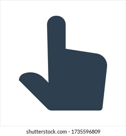 Cursor pointing finger icon. vector image